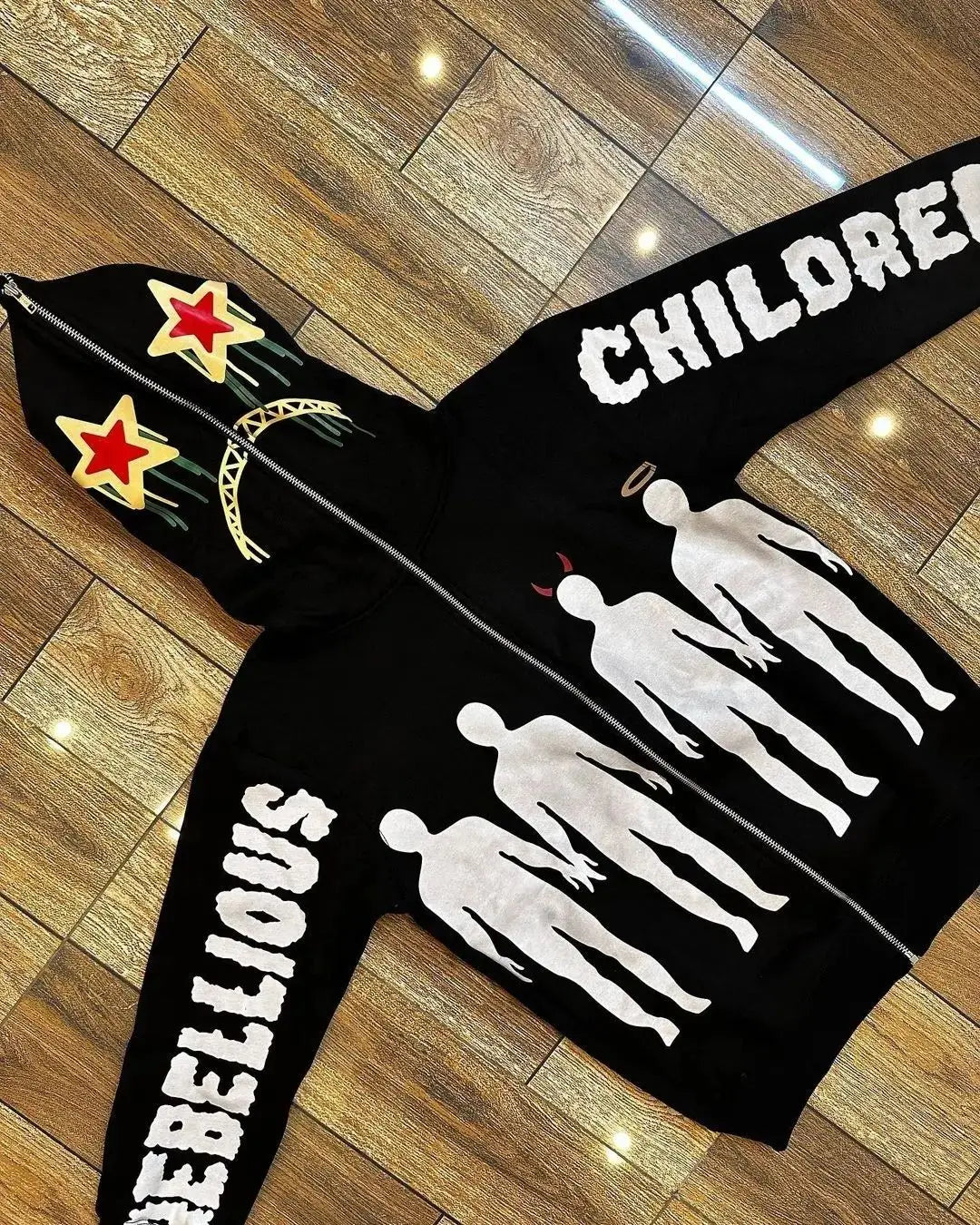 Rebellious Children Hoodie – Harajuku Retro Hip Hop Streetwear