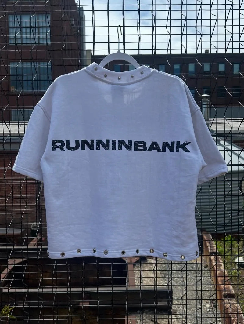 Graphic T-Shirt – Hollow Cut-Out Punk Hip Hop Streetwear Top