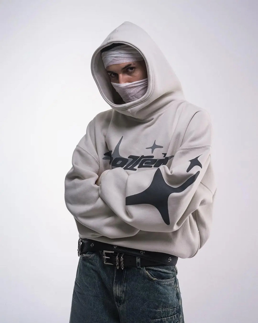 Star Oversized Retro Graphic Hoodie